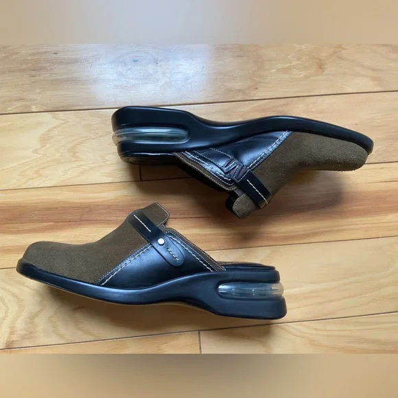 Cole Haan Air Slip On Suede Mule Women's Size 6 B D11818 Green Clogs - Picture 2 of 7